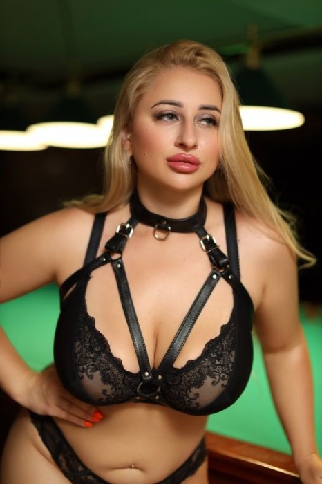 Черная кожаная сбруя с ошейником plus size из нежной кожи - БДСМ Арсенал - купить с доставкой в Ногинске