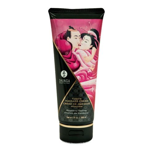 Массажный крем для тела с ароматом малины Raspberry feeling - 200 мл. - Shunga - купить с доставкой в Ногинске