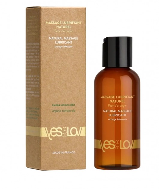 Натуральная массажная смазка Natural Lubricant Orange Blossom - 100 мл. - YESforLOV - купить с доставкой в Ногинске