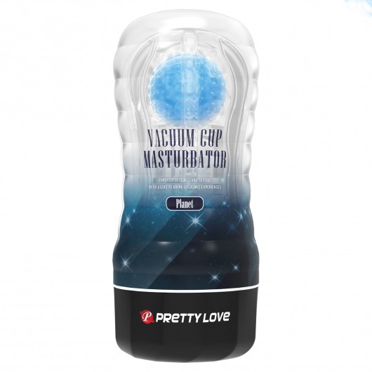 Прозрачный текстурированный мастурбатор Vacuum Cup Masturbator Planet - Baile - в Ногинске купить с доставкой