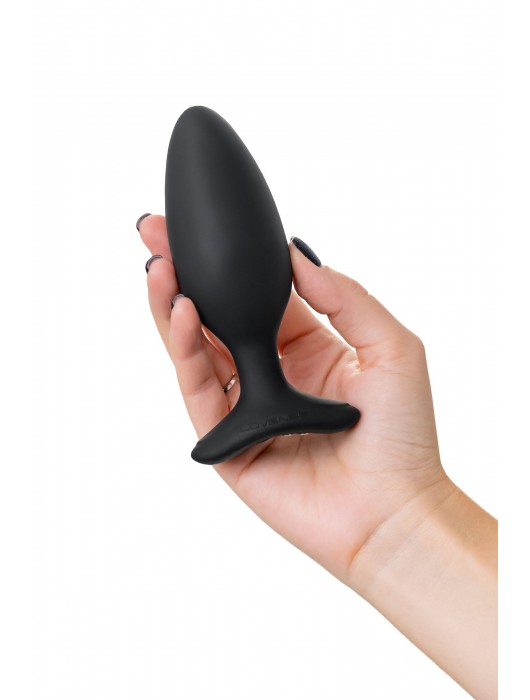 Черная анальная втулка LOVENSE Hush 2 (M) - 13,5 см. - Lovense