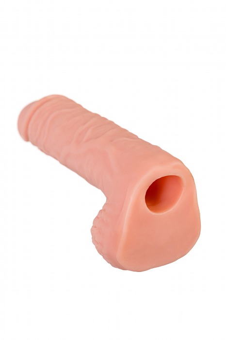 Телесная удлиняющая фаллическая насадка - 16 см. - ToyFa - в Ногинске купить с доставкой