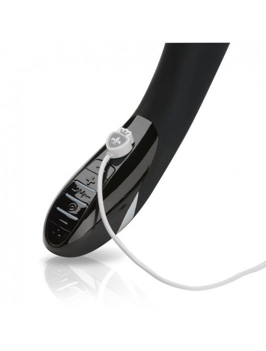 Вибратор с электростимуляцией Sizzling Simon Black Edition - 27 см. - MyStim - купить с доставкой в Ногинске