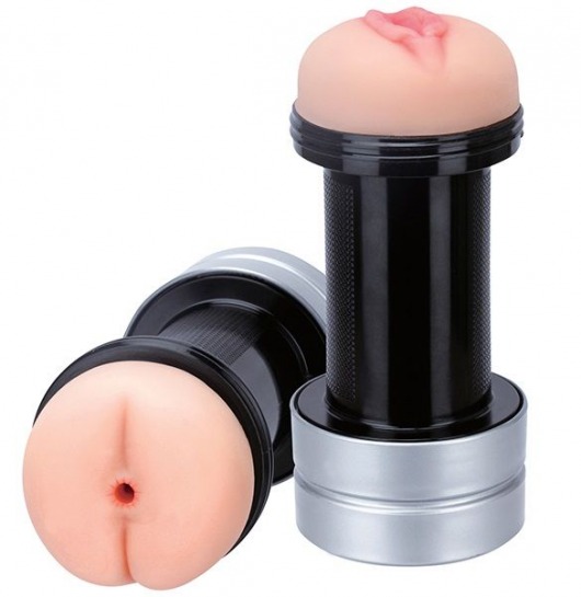 Мастурбатор 2-в-1 REALSTUFF 2 IN 1 HUMMER ANUS   VAGINA: вагина и анус - Dream Toys - в Ногинске купить с доставкой