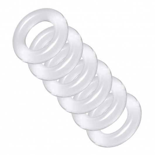 Комплект из 6 прозрачных эрекционных колец Ring Master Custom Ball Stretcher Kit - XR Brands - в Ногинске купить с доставкой