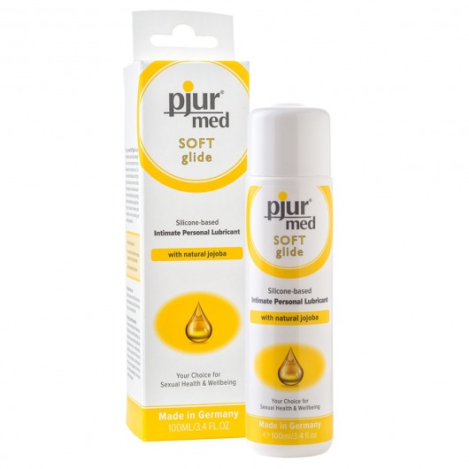Силиконовый лубрикант с жожоба pjur MED Soft glide - 100 мл. - Pjur - купить с доставкой в Ногинске