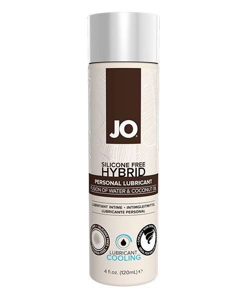 Водно-масляный лубрикант с охлаждающим эффектом JO Silicon free Hybrid Lubricant COOLING - 120 мл. - System JO - купить с доставкой в Ногинске