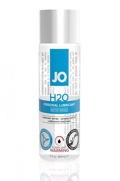 Возбуждающий лубрикант на водной основе JO Personal Lubricant H2O Warming - 60 мл. - System JO - купить с доставкой в Ногинске