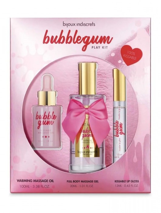 Набор средств для массажа и ласк Bubblegum Play Kit - Bijoux Indiscrets - купить с доставкой в Ногинске