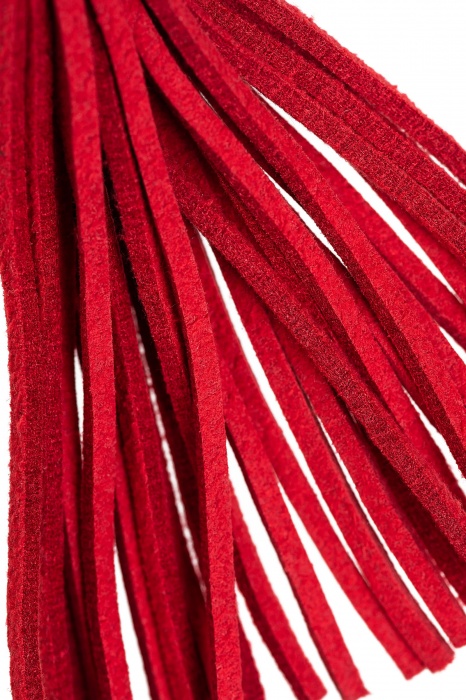 Зажимы на соски «Вилки» с красными кисточками из замши - Pecado - купить с доставкой в Ногинске