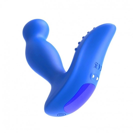 Синий вибромассажер простаты 3,5’’ P-spot Massager - 12,5 см. - Erokay - в Ногинске купить с доставкой