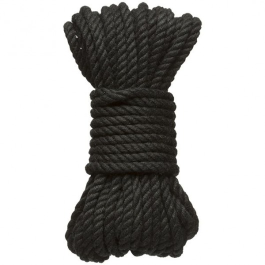 Черная верёвка для связывания и фиксации Bind Tie - 9,14 м. - Doc Johnson - купить с доставкой в Ногинске