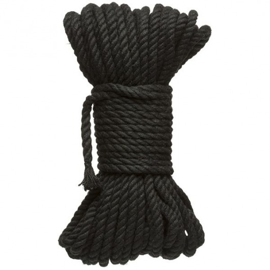 Черная верёвка для связывания и фиксации Bind Tie - 15,24 м. - Doc Johnson - купить с доставкой в Ногинске