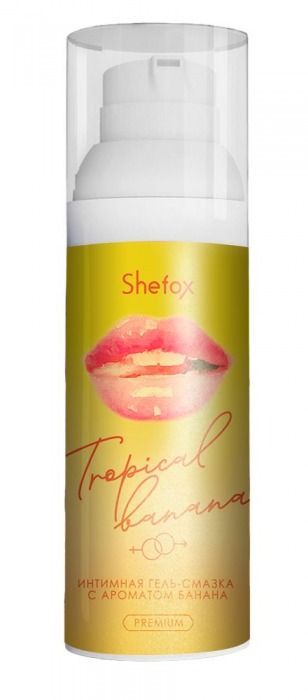 Интимная гель-смазка Shefox Premium «Тропический банан» - 50 мл. - Shefox - купить с доставкой в Ногинске
