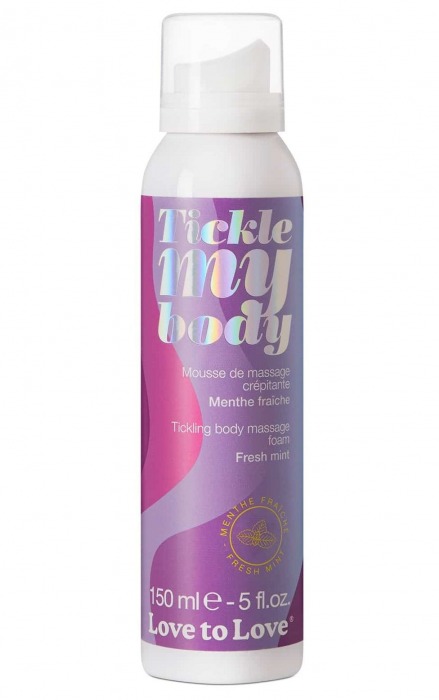 Массажная хрустящая пенка Tickle My Body Fresh Mint с ароматом мяты - 150 мл. - Love to Love - купить с доставкой в Ногинске