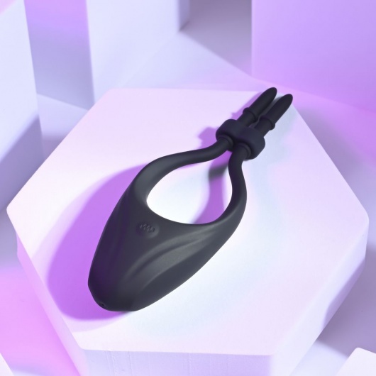 Черное эрекционное вибролассо Perfect Fit - Zero Tolerance - в Ногинске купить с доставкой