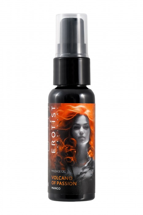 Гель с эффектом вибрации Volcano Of Passion со вкусом манго - 25 мл. - Erotist Lubricants - купить с доставкой в Ногинске