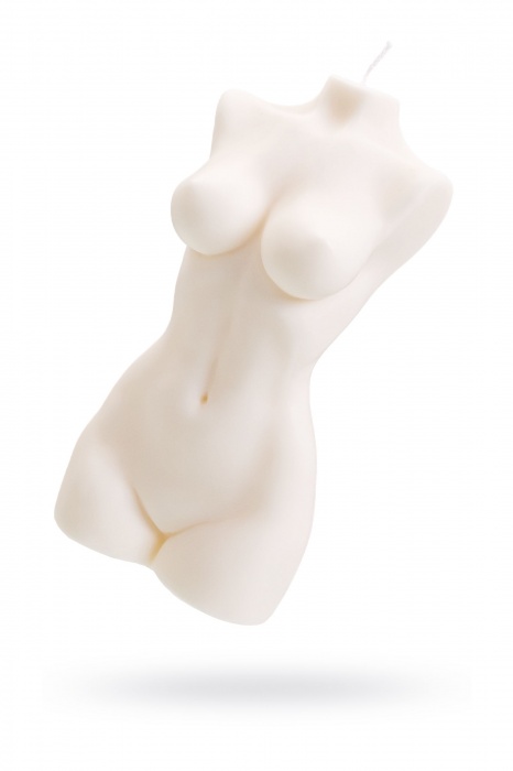 Белая интерьерная свеча в форме женского торса - 850 гр. - Pecado - купить с доставкой в Ногинске
