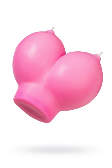 Розовая свеча «Сиськи» - 150 гр. - Pecado - купить с доставкой в Ногинске