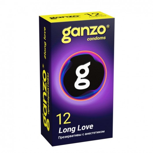 Презервативы с анестетиком для продления удовольствия Ganzo Long Love - 12 шт. - Ganzo - купить с доставкой в Ногинске
