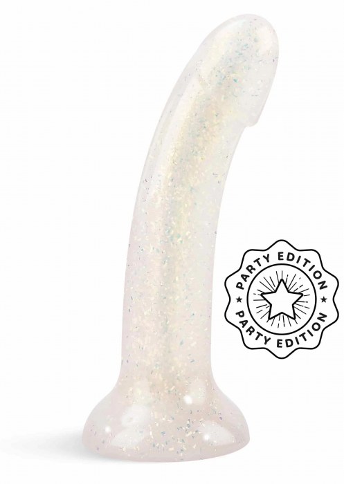 Фаллоимитатор из жидкого силикона с блестками Dildolls Extravaganza - Love to Love