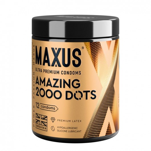 Точечные презервативы MAXUS 2000 Amazing Dots с железным кейсом - 12 шт. - Maxus - купить с доставкой в Ногинске
