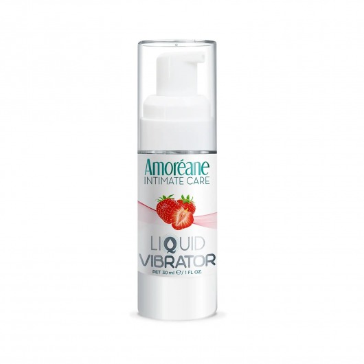 Жидкий вибратор со вкусом клубники Amoreane Strawberry - 30 мл. - Amoreane - купить с доставкой в Ногинске