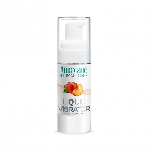 Жидкий вибратор со вкусом персика Amoreane Peach - 30 мл. - Amoreane - купить с доставкой в Ногинске