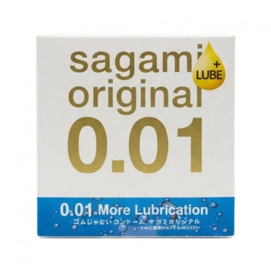 Увлажнённый презерватив Sagami Original 0.01 Extra Lub - 1 шт. - Sagami - купить с доставкой в Ногинске