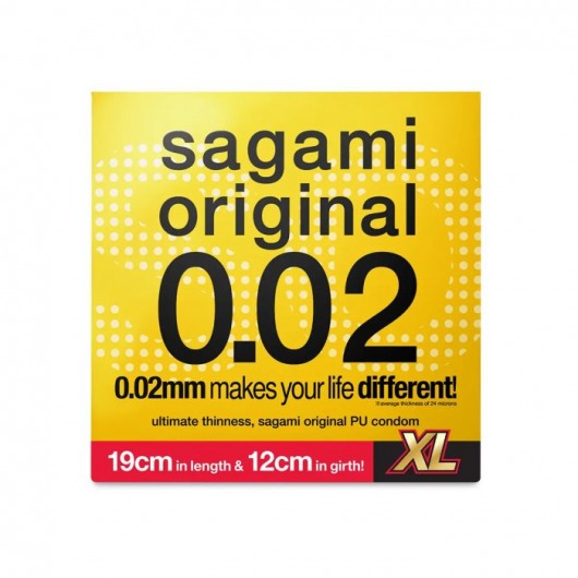 Презерватив увеличенного размера Sagami Original 0.02 XL-size - 1 шт. - Sagami - купить с доставкой в Ногинске