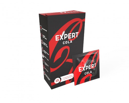 Презервативы с ароматом колы Expert Cola - 15 шт. - Expert - купить с доставкой в Ногинске