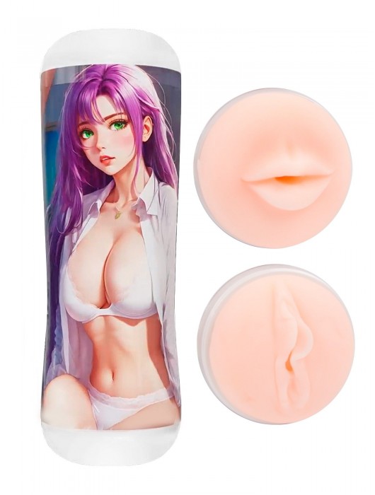 Двусторонний мастурбатор аниме - ротик и вагина - Tokyo Style - в Ногинске купить с доставкой