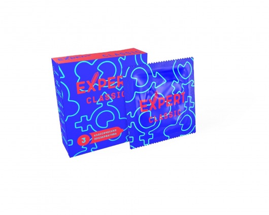 Классические презервативы Expert Classic - 3 шт. - Expert - купить с доставкой в Ногинске