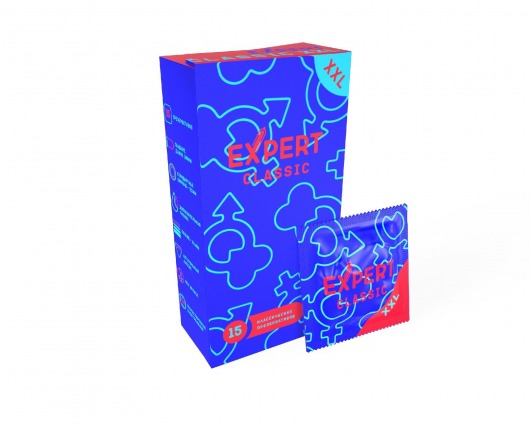 Презервативы увеличенного размера Expert Classic XXL - 15 шт. - Expert - купить с доставкой в Ногинске