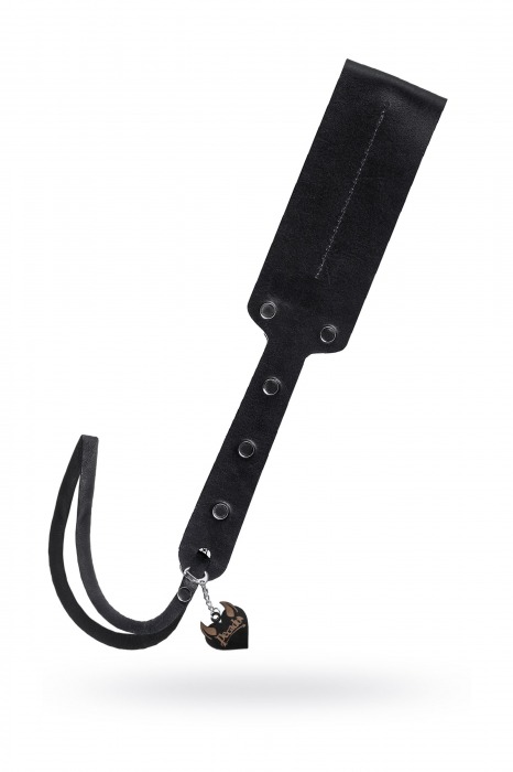 Черный кожаный пэддл - 32 см. - Pecado - купить с доставкой в Ногинске