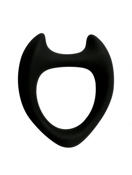 Черное эрекционное кольцо с рожками Wooomy Toro M - Adrien Lastic - в Ногинске купить с доставкой