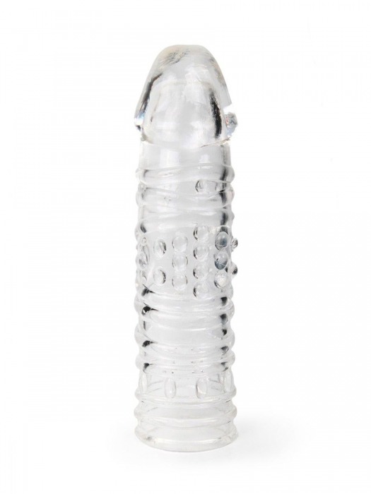 Прозрачная закрытая насадка на пенис - 17 см. - Sex Expert - в Ногинске купить с доставкой