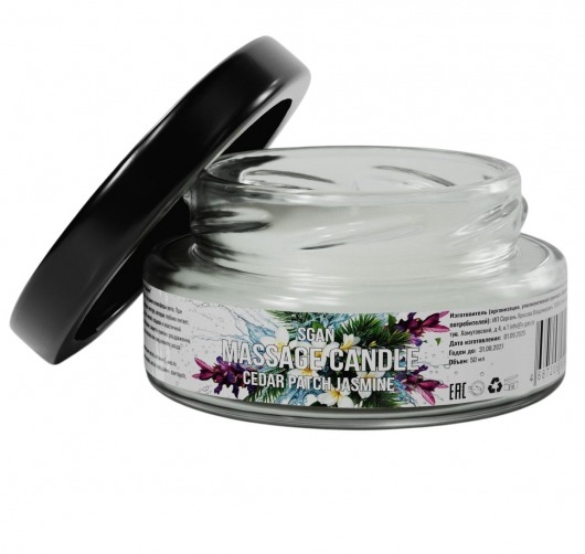Массажная свеча «Кедр - Пачули - Жасмин» - 50 мл. - SGAN - купить с доставкой в Ногинске
