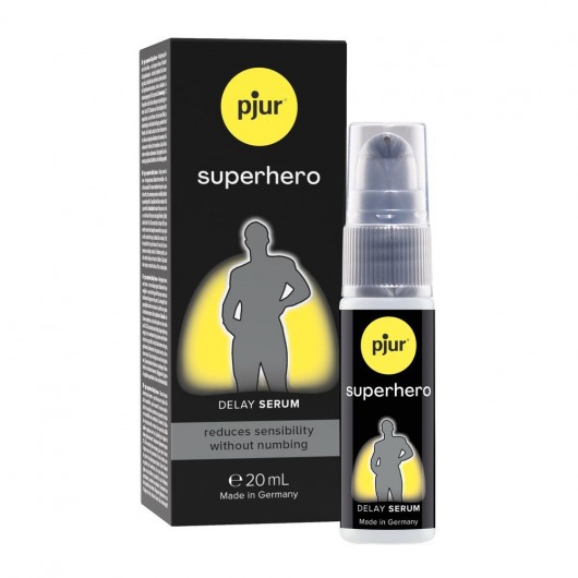 Пролонгатор-сыворотка pjur Superhero Delay Serum - 20 мл. - Pjur - купить с доставкой в Ногинске