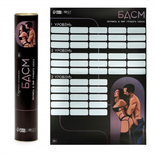 Плакат для двоих со скретч-слоем «БДСМ» - Сима-Ленд - купить с доставкой в Ногинске