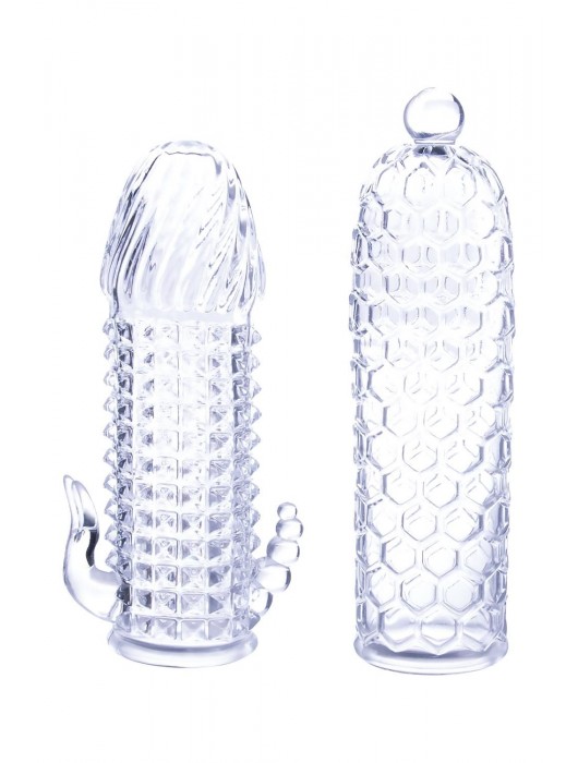 Набор из 2 прозрачных насадок на член Seductive Tickler Sleeves Set - NMC - в Ногинске купить с доставкой