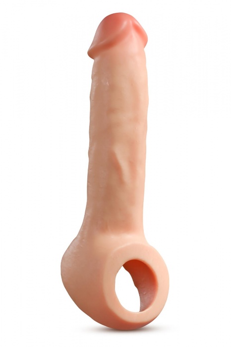 Телесная насадка-удлинитель Thrive 8.75 Inch Realistic Penis Extender Sleeve - 22,2 см. - Blush Novelties - в Ногинске купить с доставкой