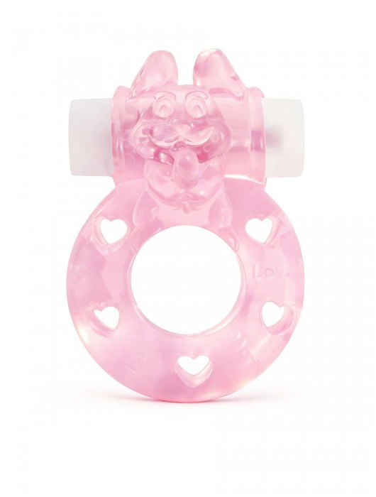 Розовое эрекционное виброкольцо в форме зайчика - 1137 - в Ногинске купить с доставкой