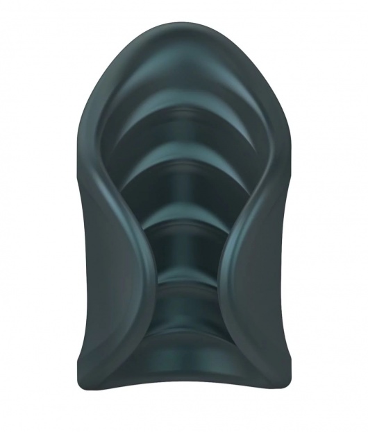 Серый сквозной мастурбатор с вибрацией Manwan Starter - Manwan - в Ногинске купить с доставкой