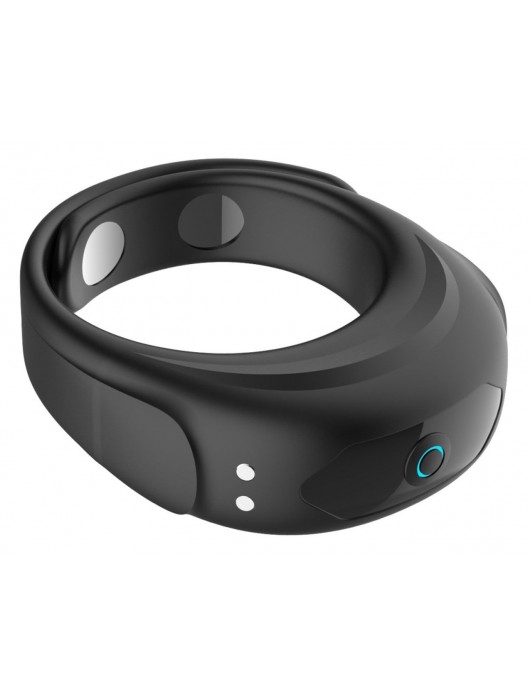 Черное эрекционное виброкольцо на ремешках - Boys of Toys - в Ногинске купить с доставкой