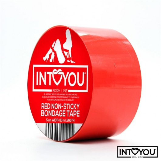 Красный скотч для фиксации Non-Sticky Bondage Tape - 15 м. - Intoyou - купить с доставкой в Ногинске