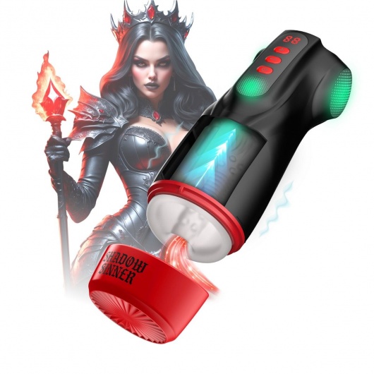 Интерактивный мастурбатор Raven с вакуумом, вибрацией и подсветкой - Shots Media BV - в Ногинске купить с доставкой