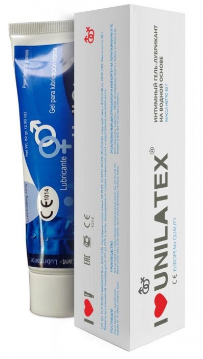 Лубрикант на водной основе Unilatex Gel - 80 мл. - Unilatex - купить с доставкой в Ногинске