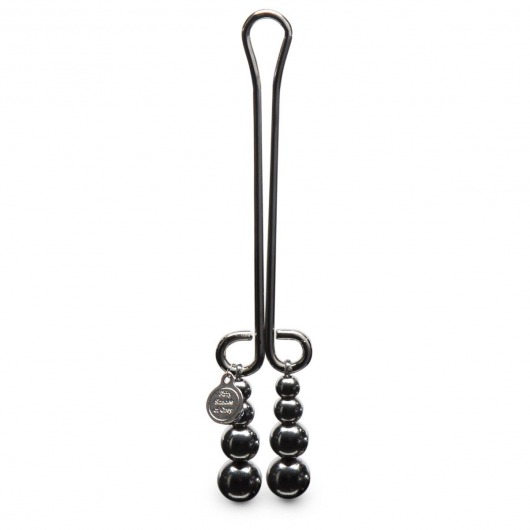 Зажим для клитора с бусинами Just Sensation Beaded Clitoral Clamp - Fifty Shades of Grey - купить с доставкой в Ногинске