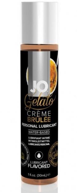 Лубрикант с ароматом крем-брюле JO GELATO CREME BRULEE - 30 мл. - System JO - купить с доставкой в Ногинске
